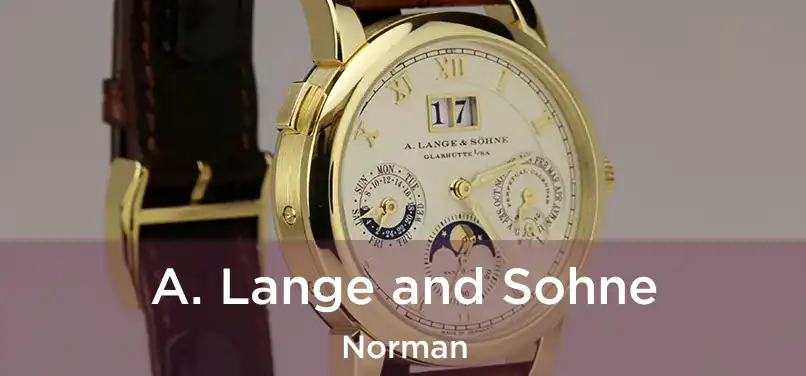 A. Lange and Sohne Norman